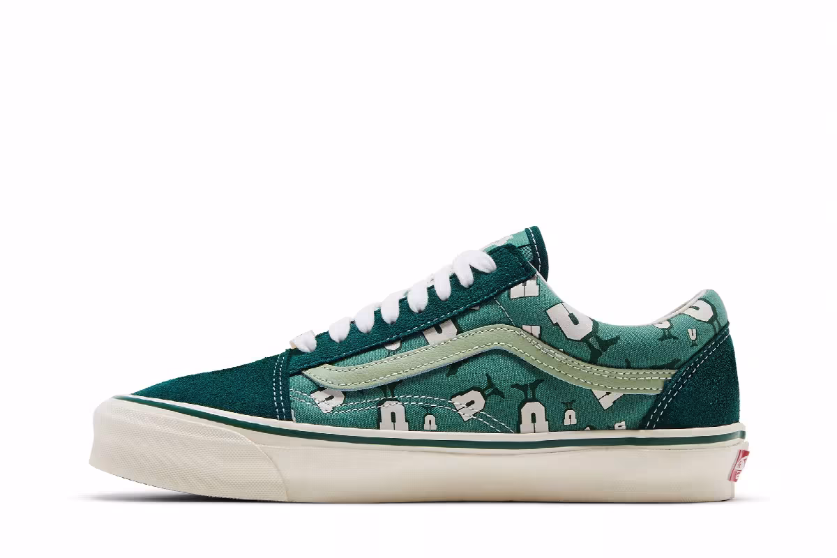 Undefeated x Vans OG Old Skool LX U-Man - Bistro Green, view 4