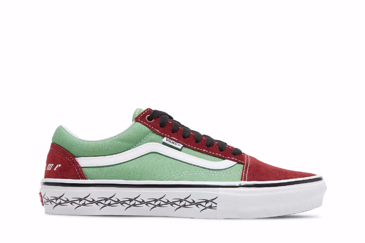 Supreme x Vans Old Skool Barbed Wire - Green, view 2