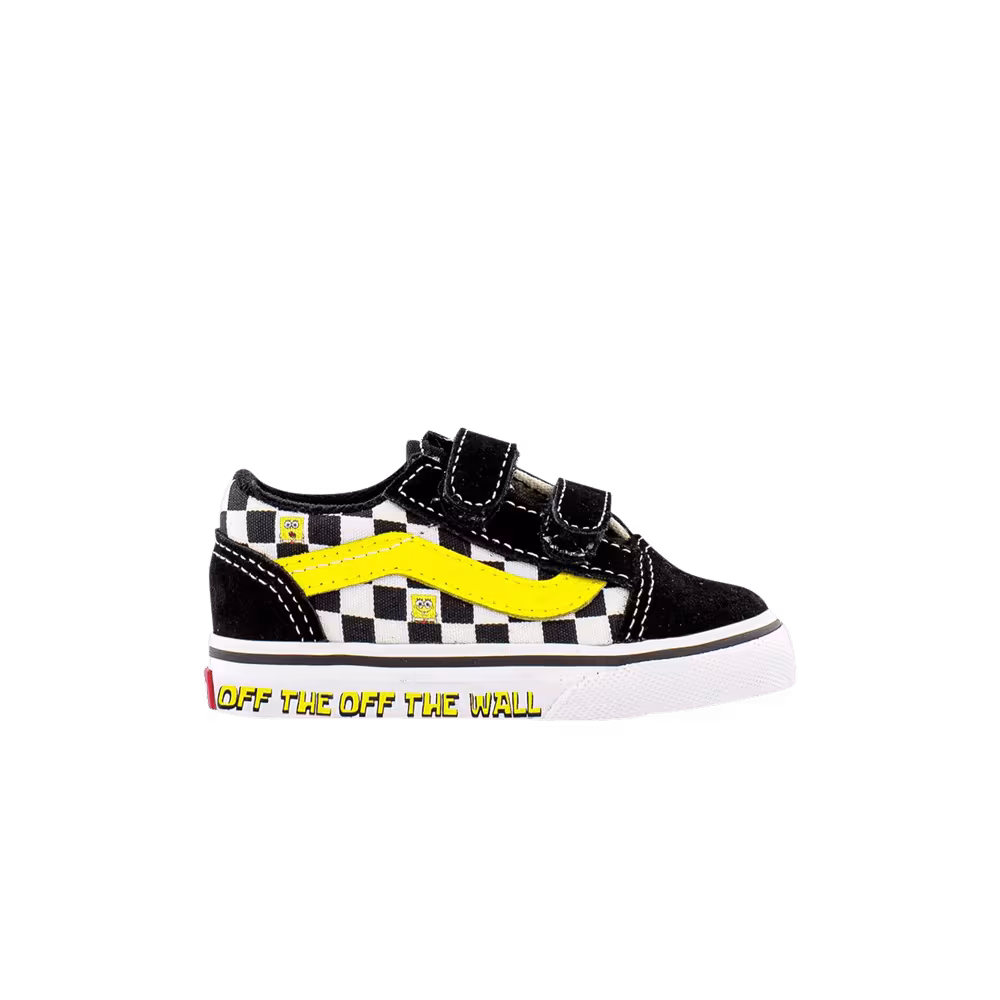 SpongeBob SquarePants x Vans Old Skool Velcro Toddler Off The Wall