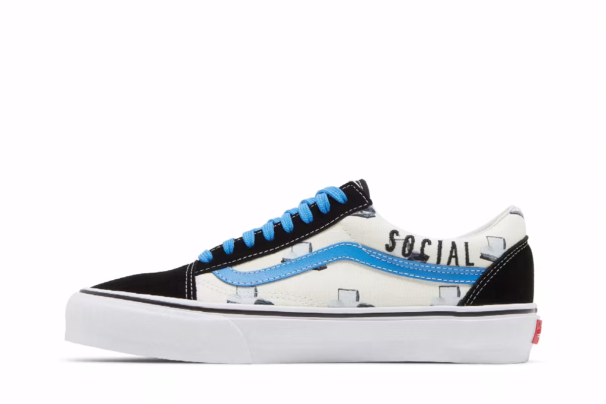 Cali Thornhill Dewitt x Vans Vault Old Skool LX Black Social Disaster, view 4