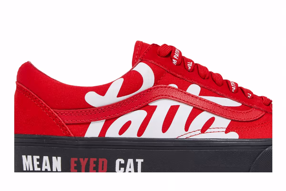 Patta x Vans Old Skool VLT LX Mean Eyed Cat - High Risk Red, view 3