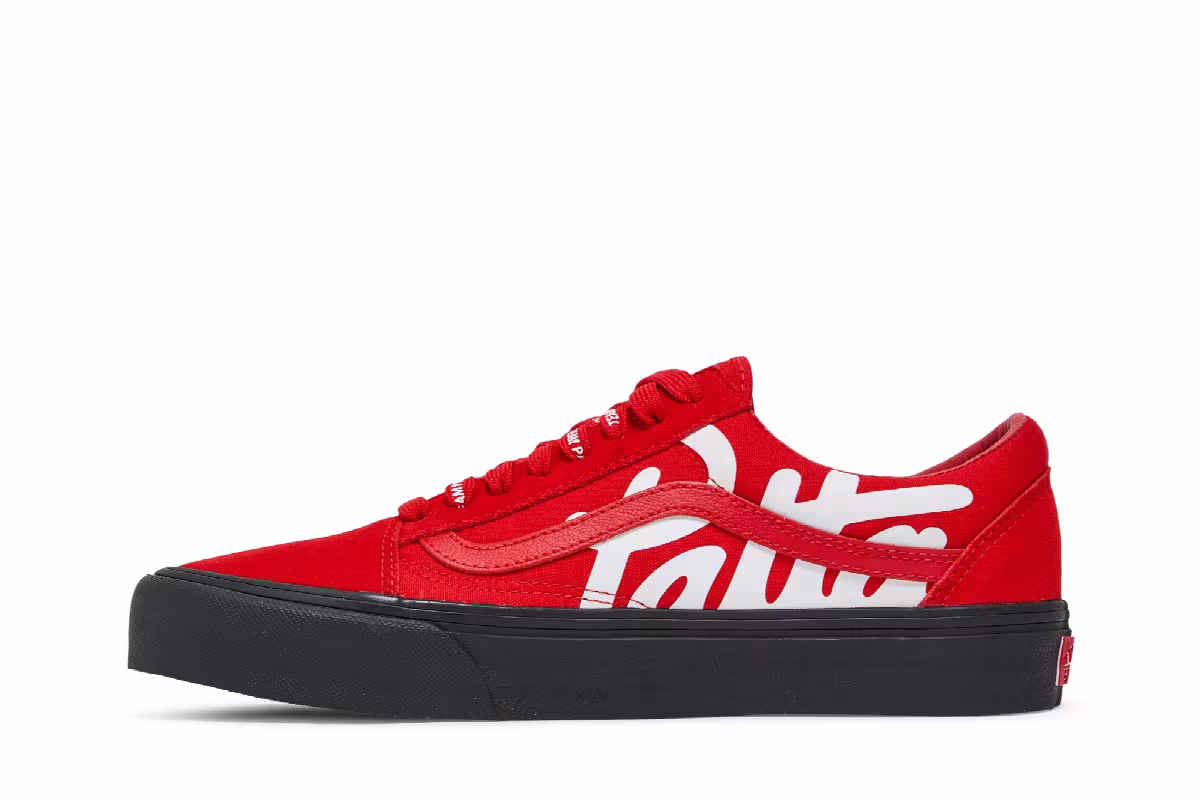 Patta x Vans Old Skool VLT LX Mean Eyed Cat - High Risk Red, view 4