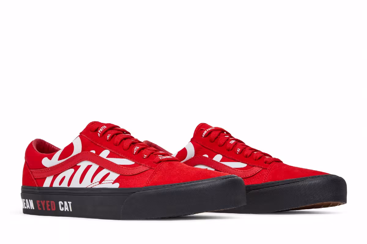Patta x Vans Old Skool VLT LX Mean Eyed Cat - High Risk Red, view 9