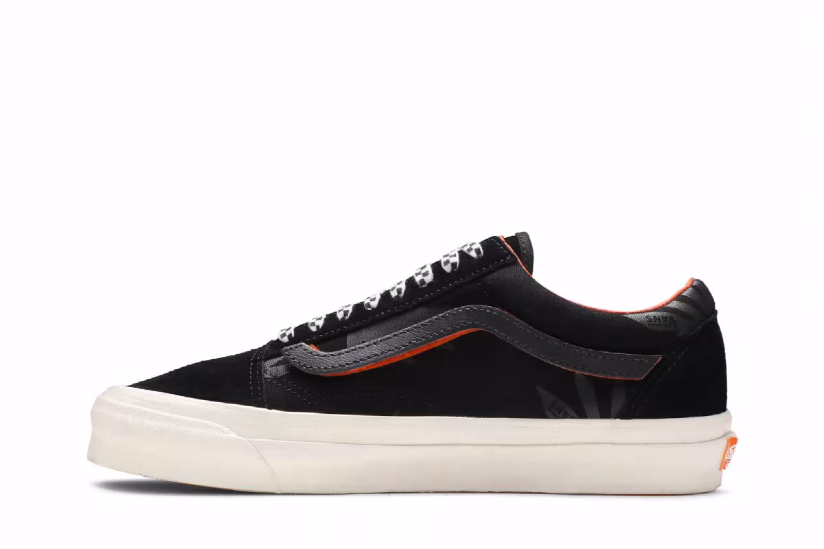 Porter-Yoshida & Co. x Vans OG Old Skool LX Floral Checkerboard - Black, view 4