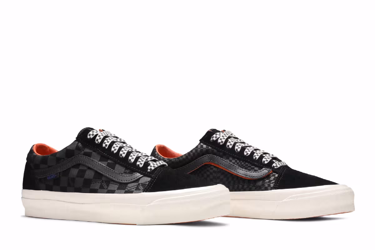 Porter-Yoshida & Co. x Vans OG Old Skool LX Floral Checkerboard - Black, view 9