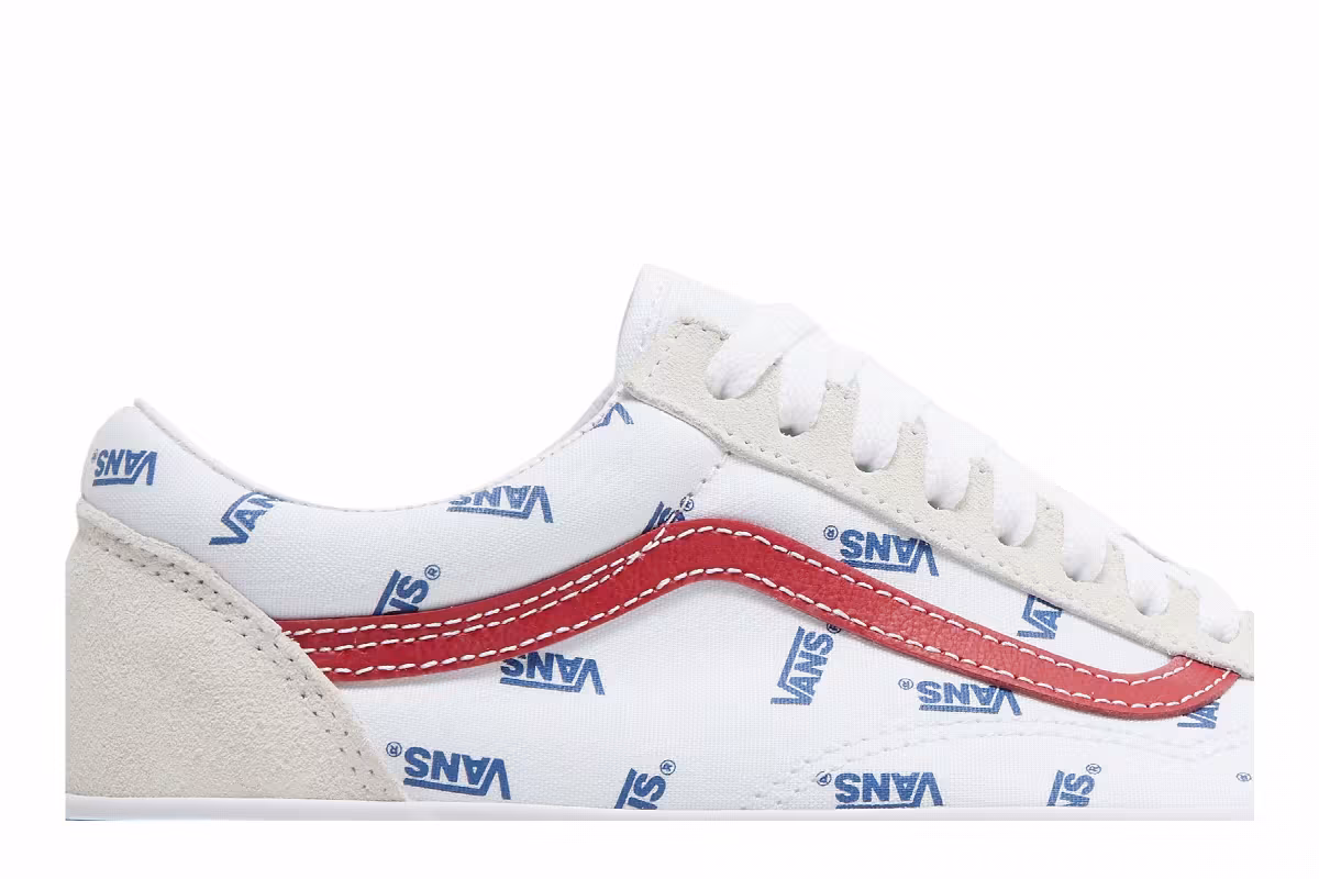 Vans Old Skool All Over Logo - White, view 3