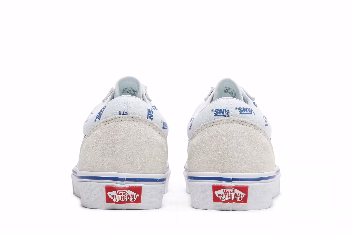 Vans Old Skool All Over Logo - White, view 7