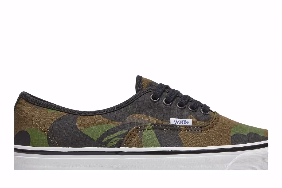 BAPE x Vans Authentic 44 DX Camo, view 3