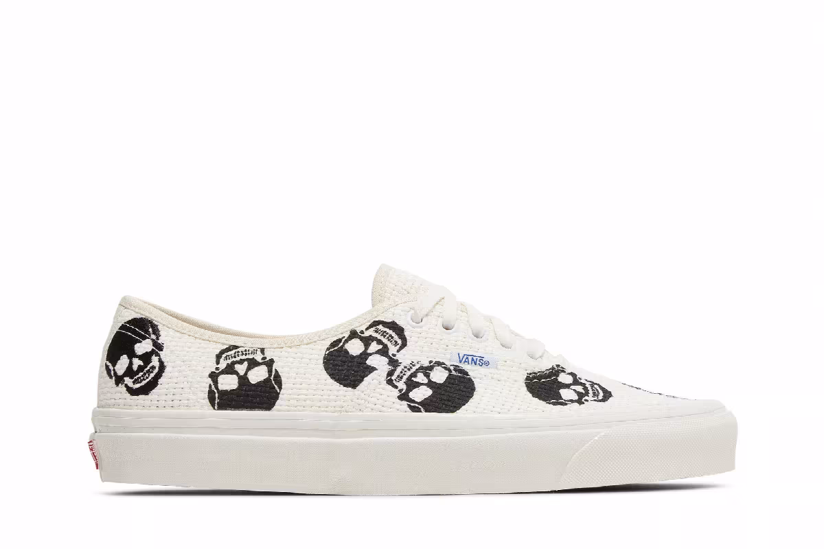 Vans Authentic 44 DX Anaheim Factory - Needlework Skull, view 2