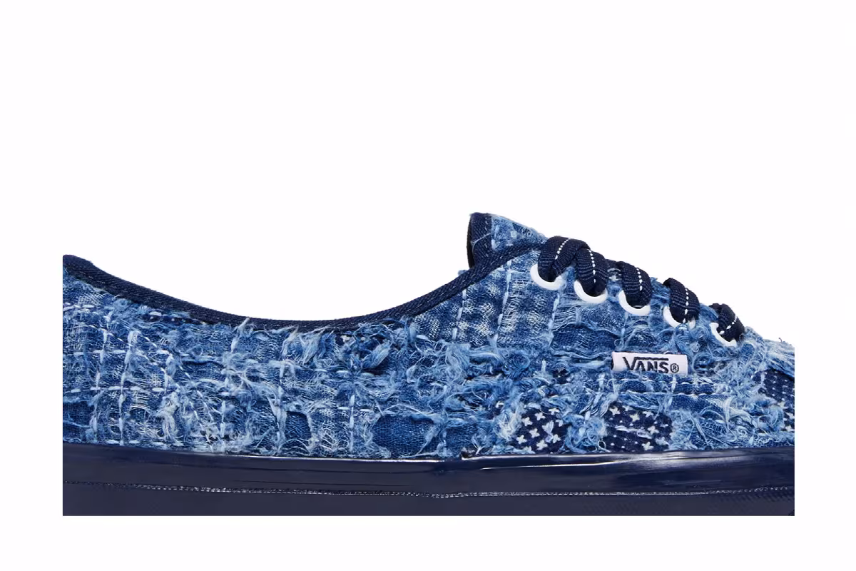 FDMTL x Vans OG Authentic LX Distressed Indigo, view 3