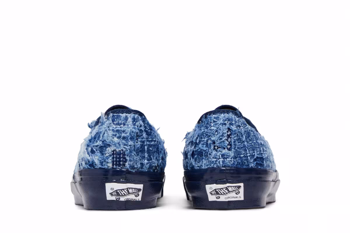 FDMTL x Vans OG Authentic LX Distressed Indigo, view 7