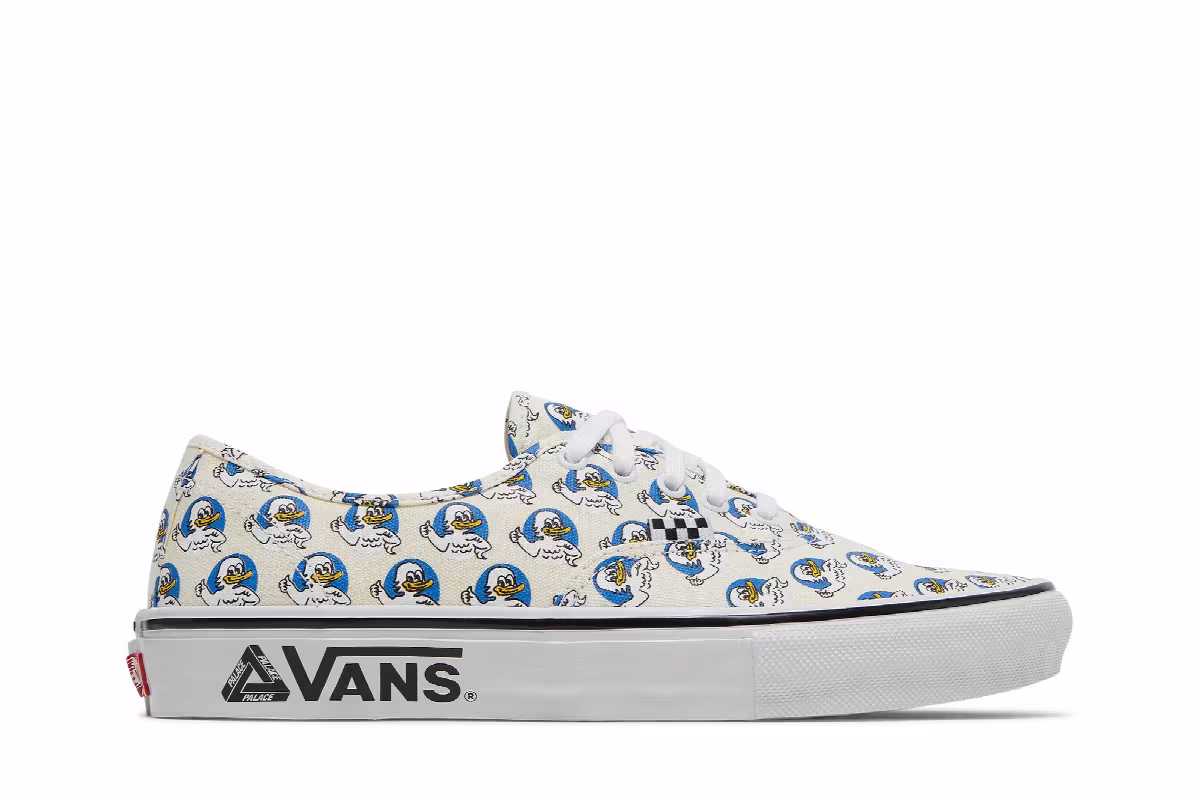 Palace x Vans Skate Authentic Jeremy the Duck - Classic White, view 2