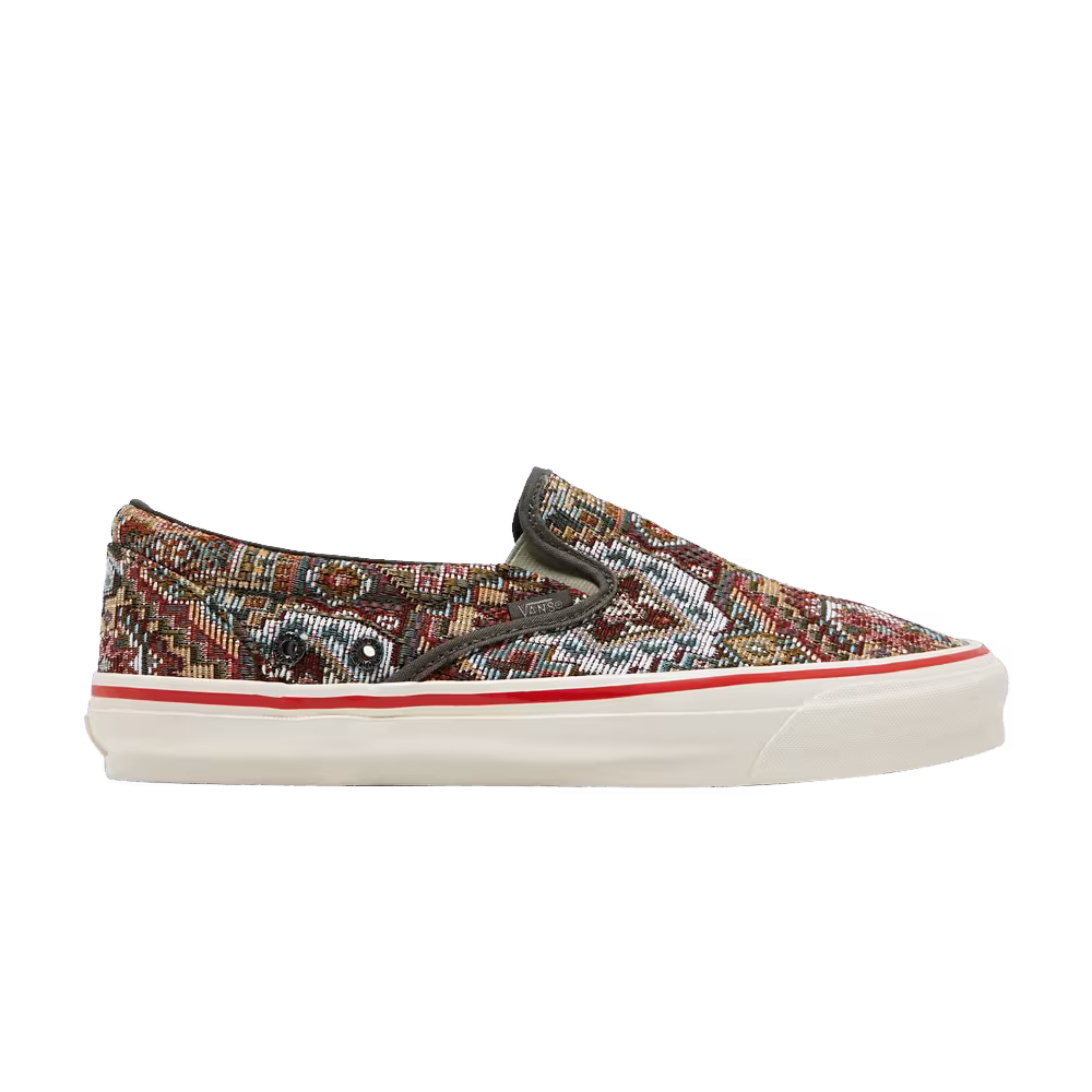 Nigel Cabourn x Vans OG Classic Slip-On LX Carpet Green Mix