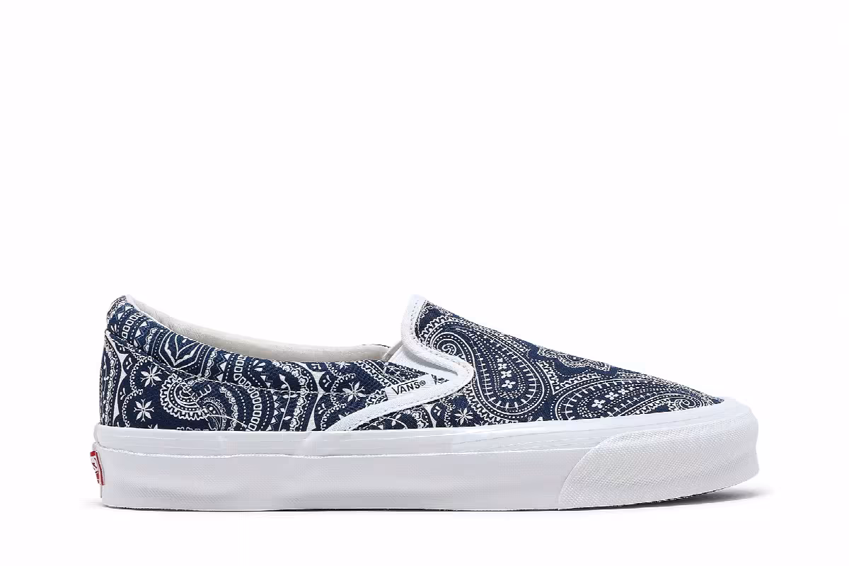 Kith x Vans Vault OG Classic Slip-On LX Paisley, view 2