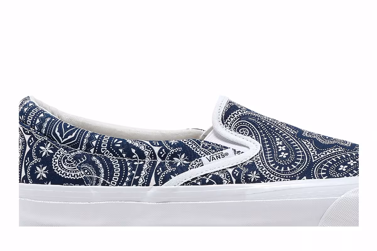 Kith x Vans Vault OG Classic Slip-On LX Paisley, view 3