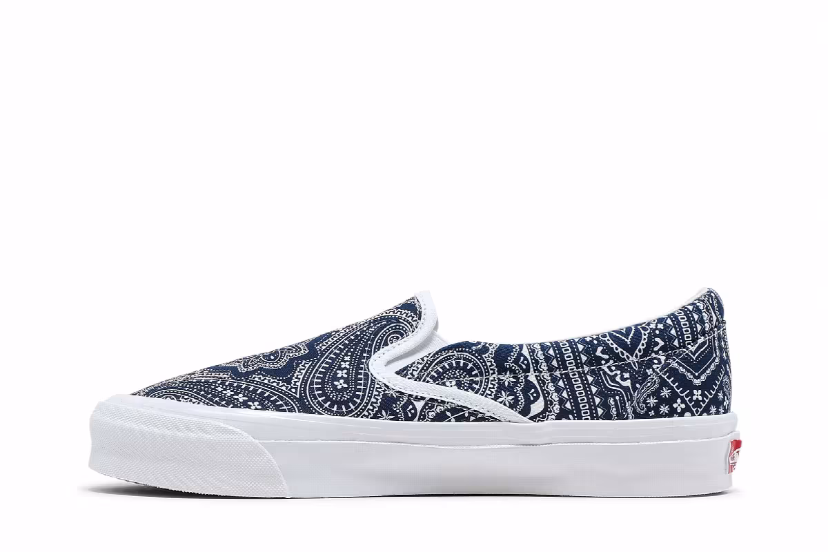 Kith x Vans Vault OG Classic Slip-On LX Paisley, view 4