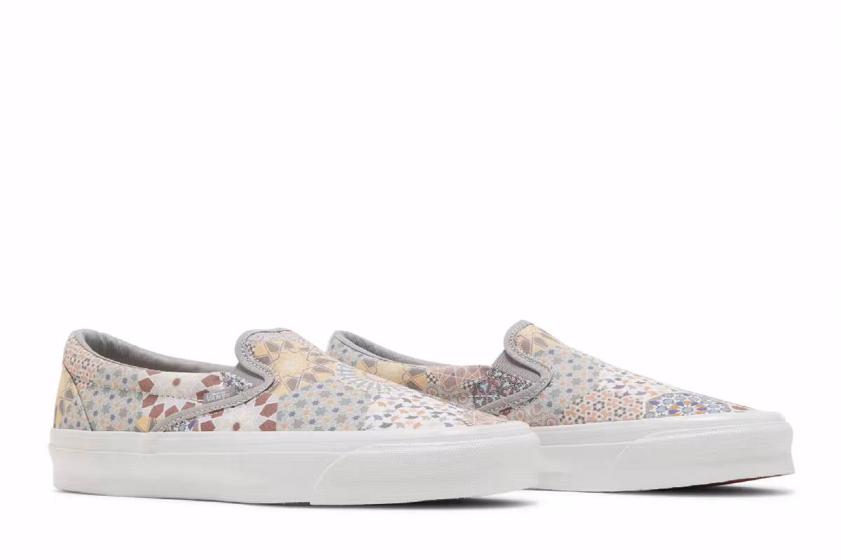 Kith x Vans Vault OG Classic Slip-On LX Multi Tile, view 9