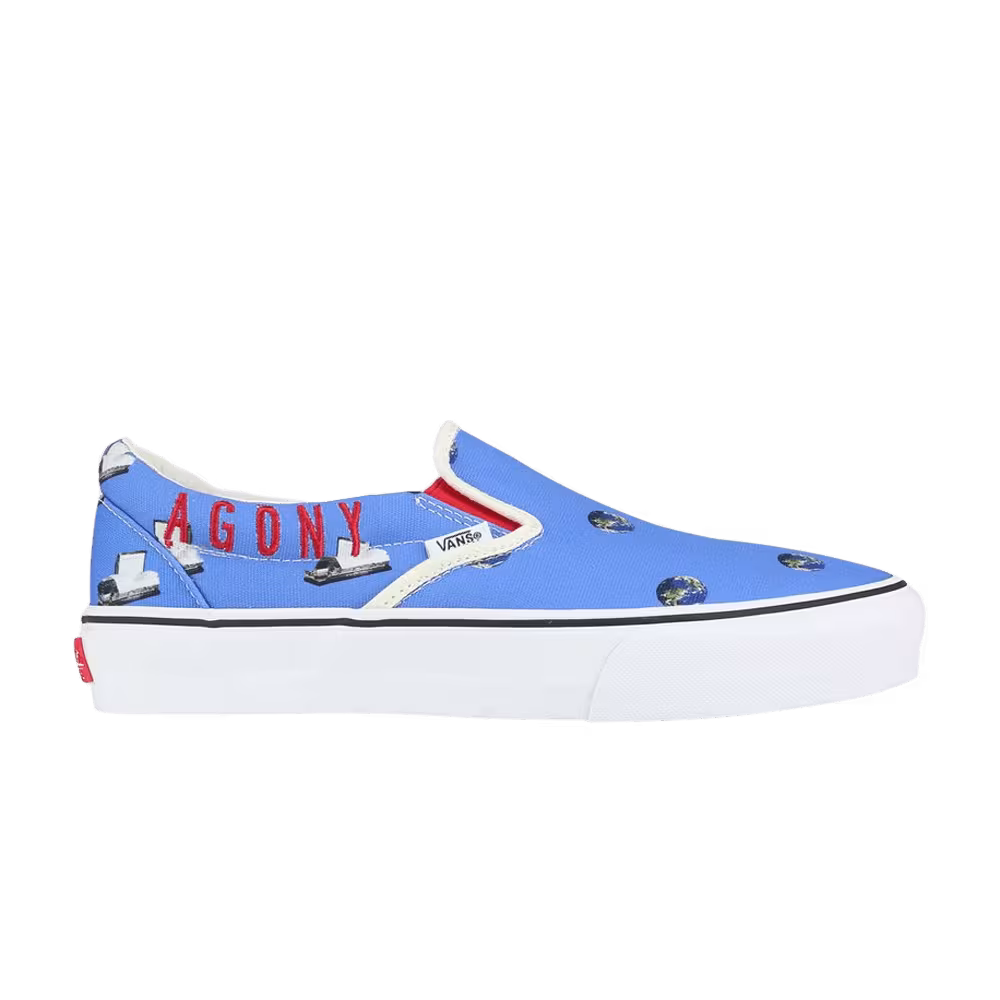 Cali Thornhill Dewitt x Vans Vault Classic Slip-On LX Blue Crisis Actor