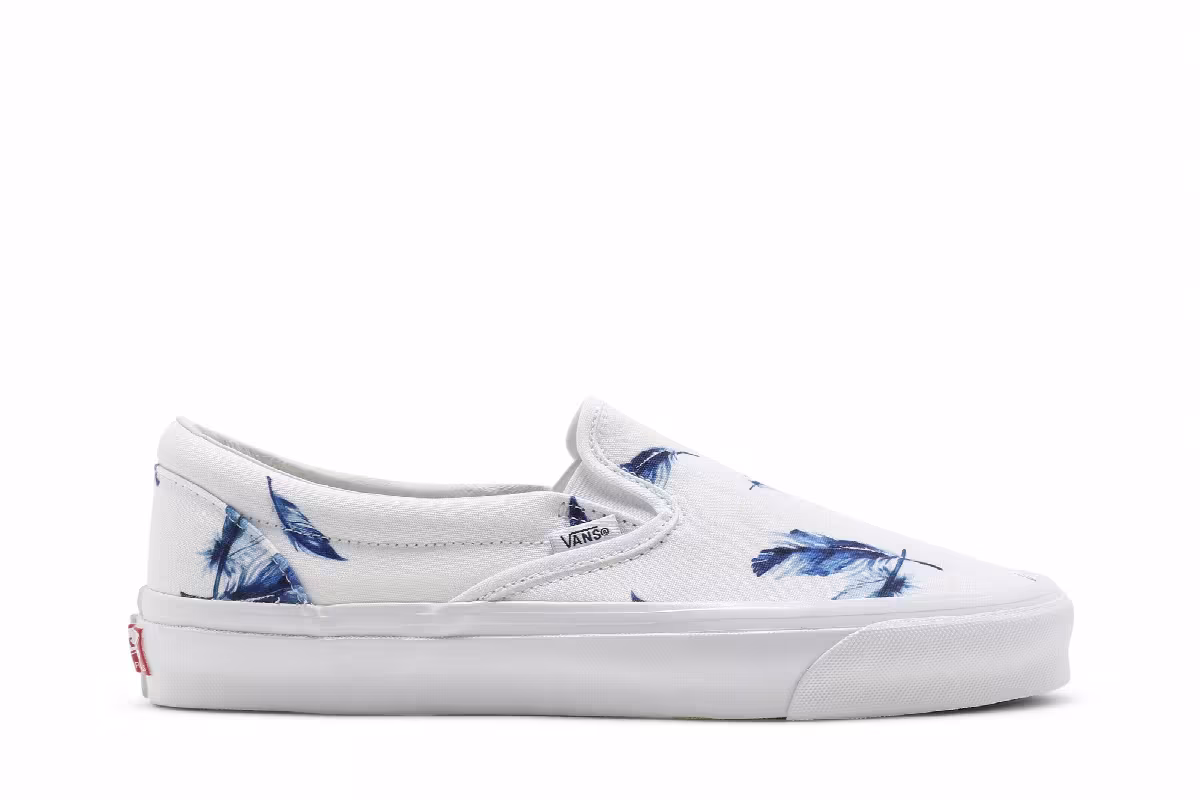 Kith x Vans Vault OG Classic Slip-On LX Feathers, view 2