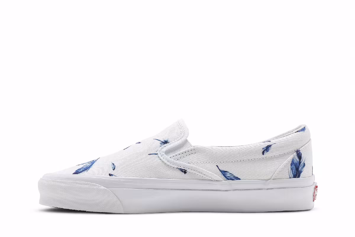 Kith x Vans Vault OG Classic Slip-On LX Feathers, view 4