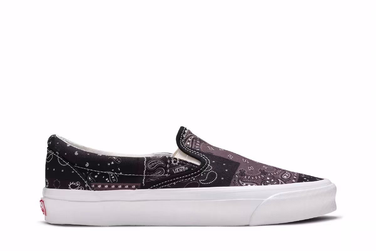 Kith x Vans Vault OG Classic Slip-On LX Bandana - Moonless Night, view 2