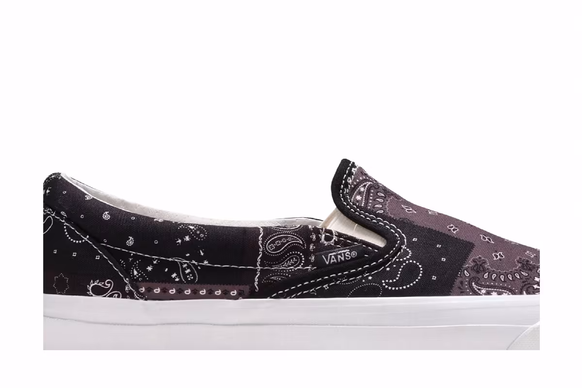 Kith x Vans Vault OG Classic Slip-On LX Bandana - Moonless Night, view 3