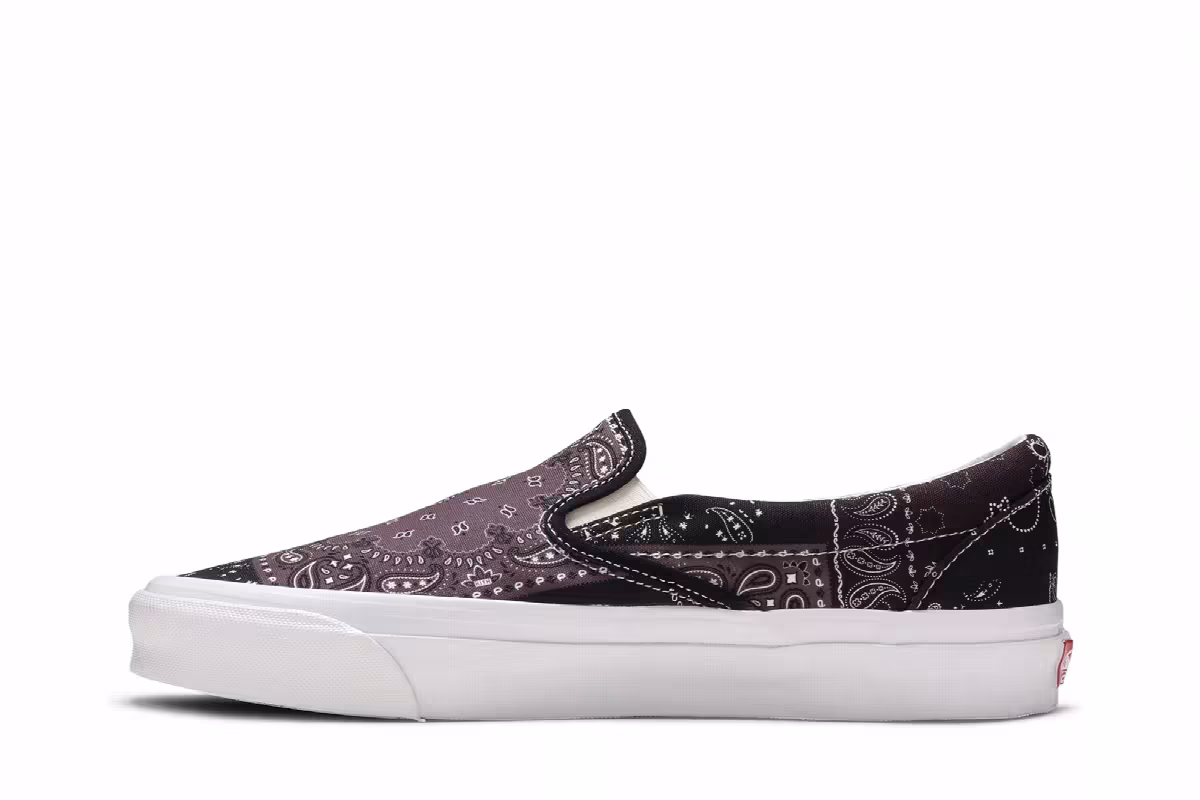 Kith x Vans Vault OG Classic Slip-On LX Bandana - Moonless Night, view 4