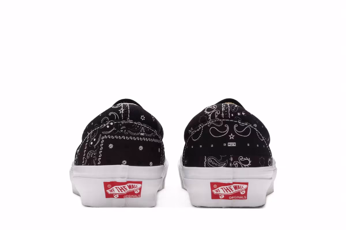 Kith x Vans Vault OG Classic Slip-On LX Bandana - Moonless Night, view 7