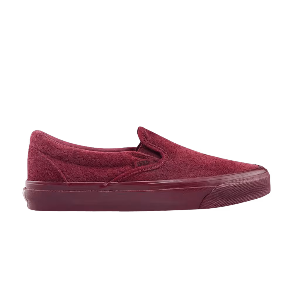 Vans OG Classic Slip-On Velvet Embroidery - Wine Red