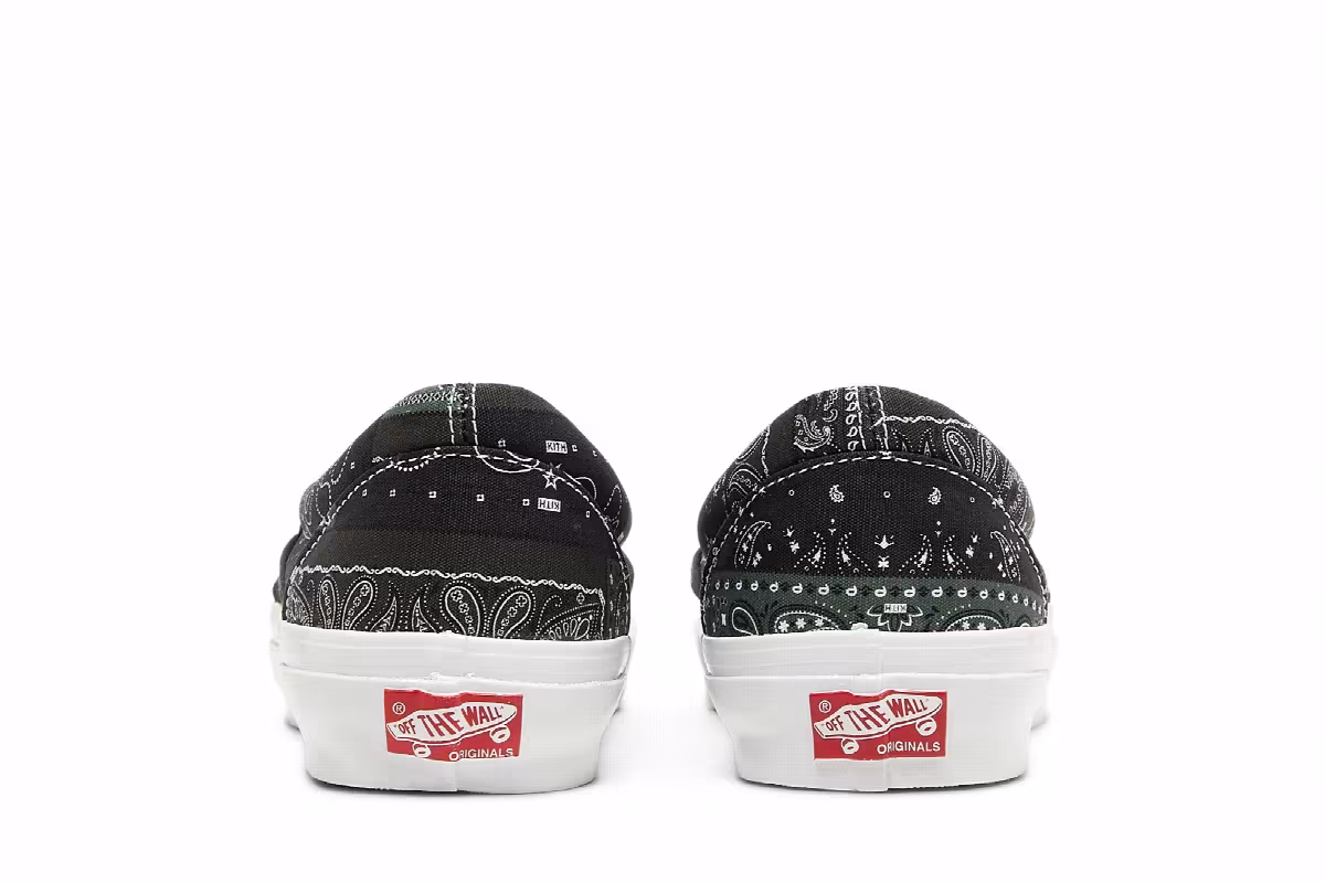 Kith x Vans Vault OG Classic Slip-On LX Bandana - Scarab, view 7