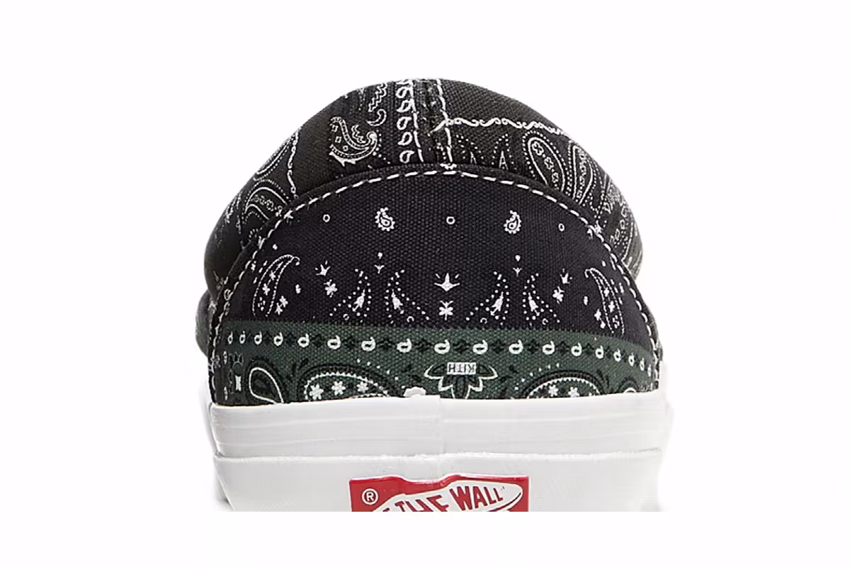 Kith x Vans Vault OG Classic Slip-On LX Bandana - Scarab, view 8