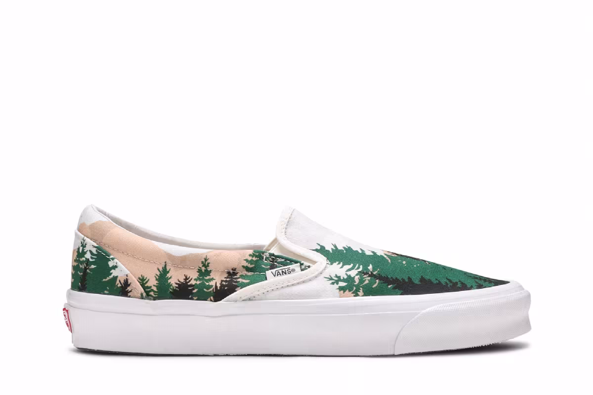 Kith x Vans Vault OG Classic Slip-On LX Treescape, view 2