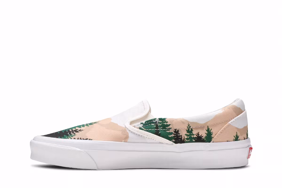 Kith x Vans Vault OG Classic Slip-On LX Treescape, view 4