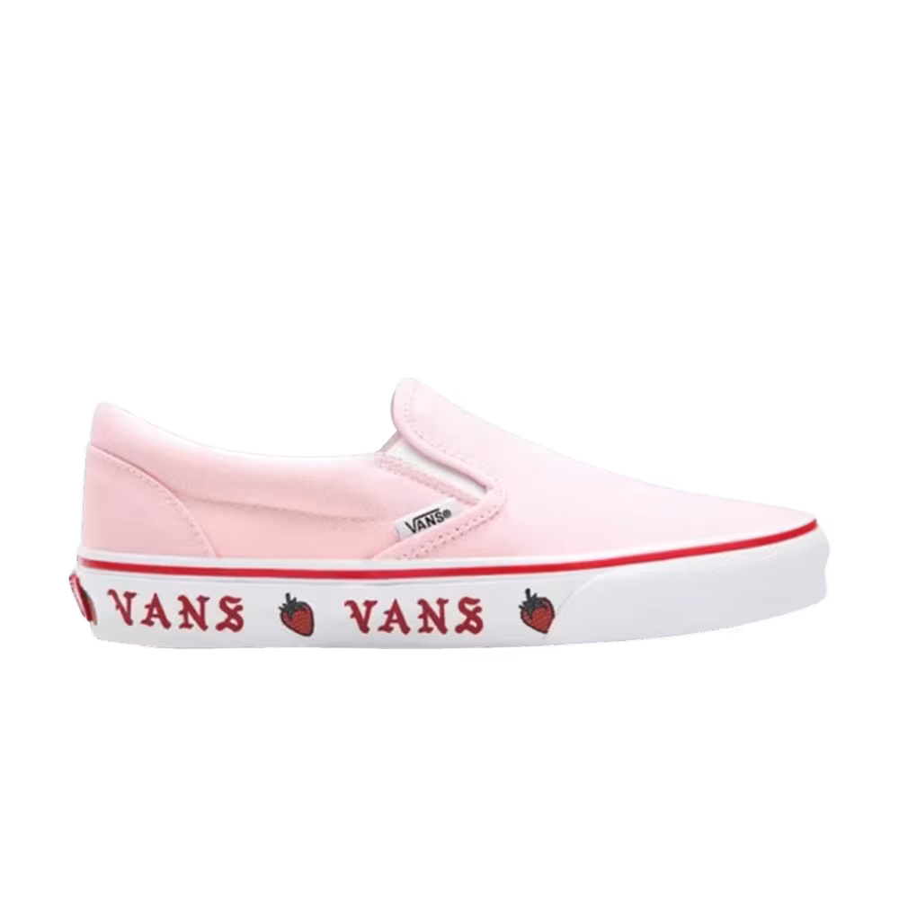 Vans Classic Slip-On Sidewall Print - Strawberry