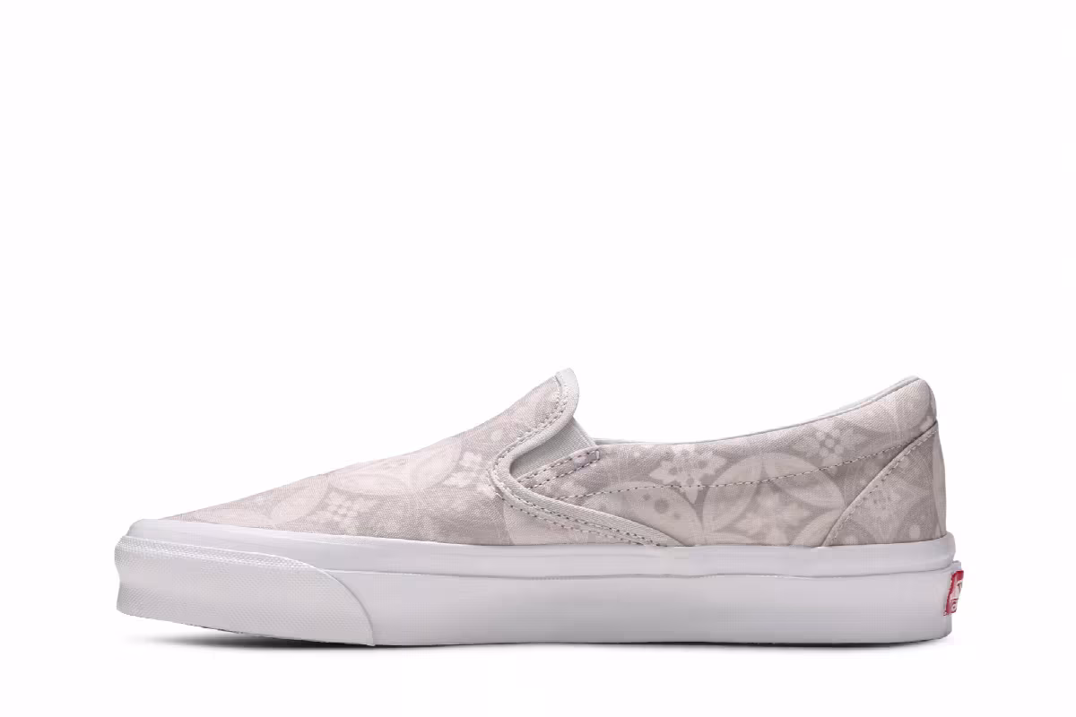 Kith x Vans Vault OG Classic Slip-On LX Gray Tile, view 4