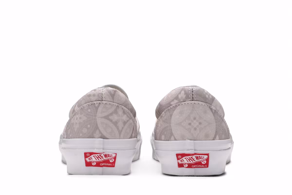 Kith x Vans Vault OG Classic Slip-On LX Gray Tile, view 7