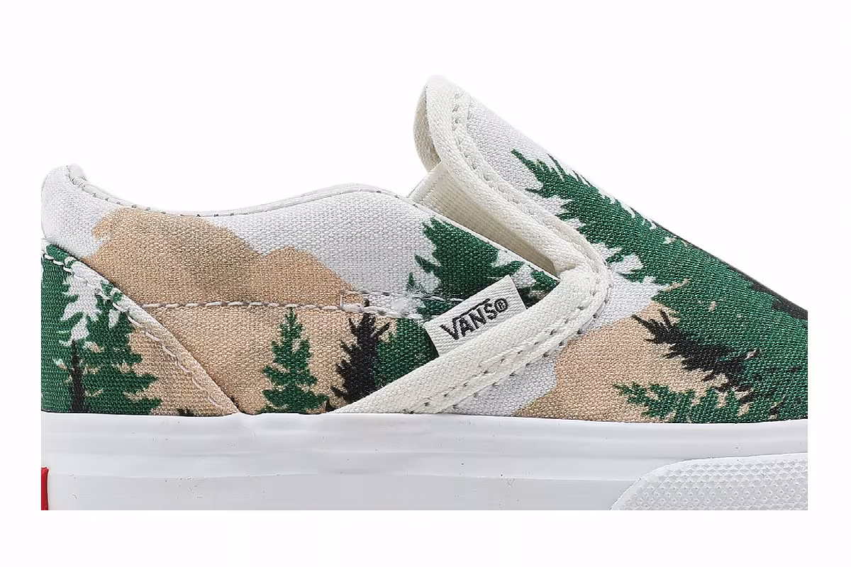 Kith x Vans Vault OG Classic Slip-On Toddler Treescape, view 3