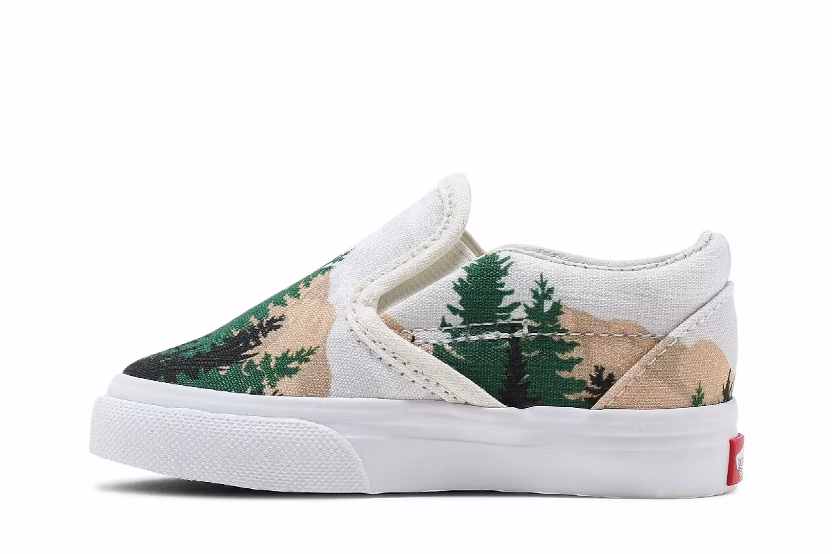 Kith x Vans Vault OG Classic Slip-On Toddler Treescape, view 4