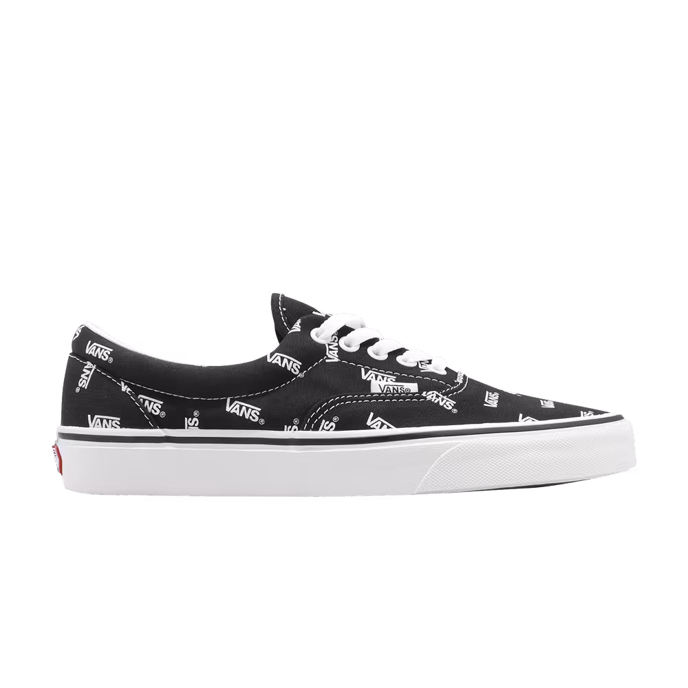Vans Era Allover Logo - Black White