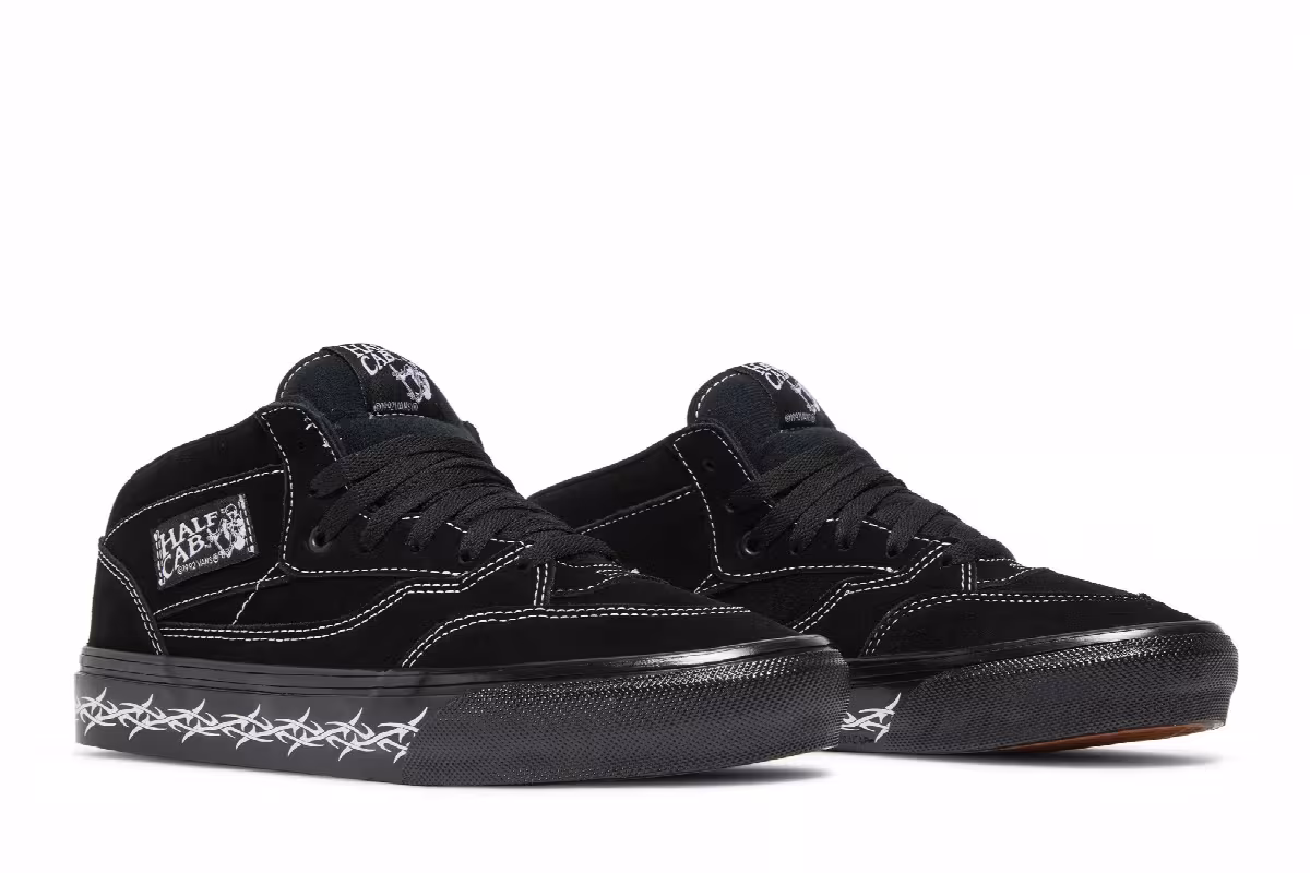 Supreme x Vans Half Cab Barbed Wire - Black, view 9