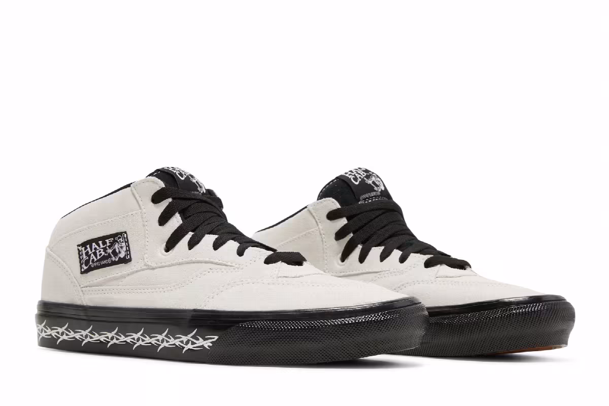 Supreme x Vans Half Cab Barbed Wire - White, view 9