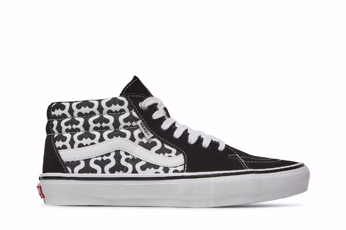 Supreme x Vans Grosso Mid Monogram S - Black, view 2