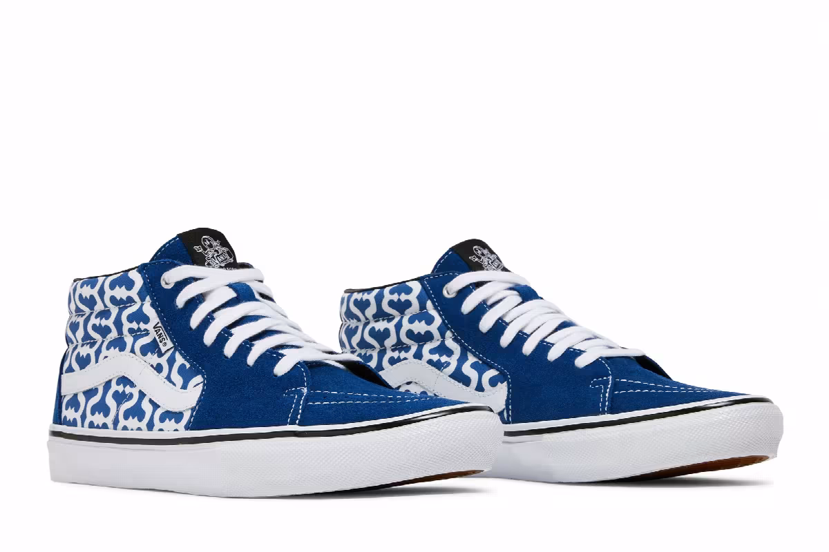 Supreme x Vans Grosso Mid Monogram S - Royal, view 9