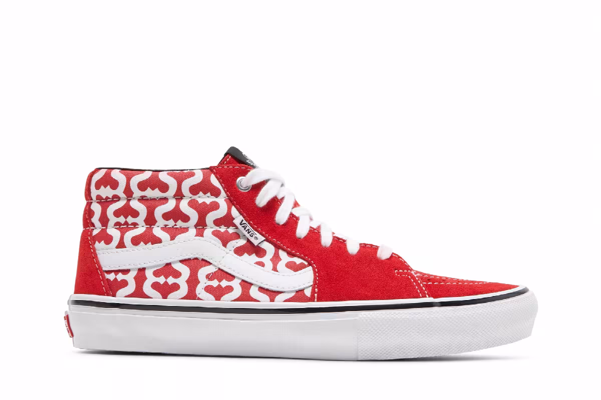 Supreme x Vans Grosso Mid Monogram S - Red, view 2
