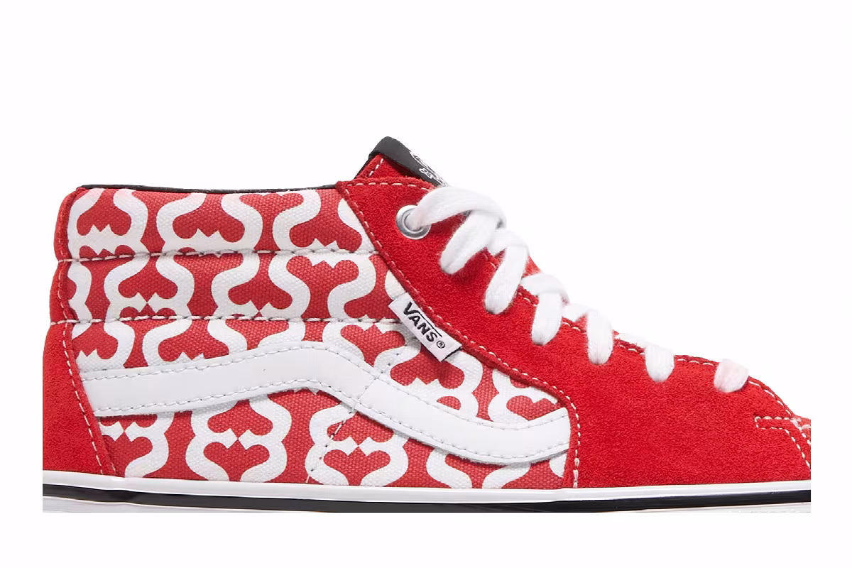 Supreme x Vans Grosso Mid Monogram S - Red, view 3