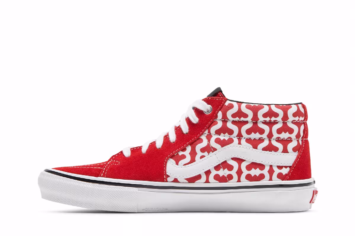 Supreme x Vans Grosso Mid Monogram S - Red, view 4