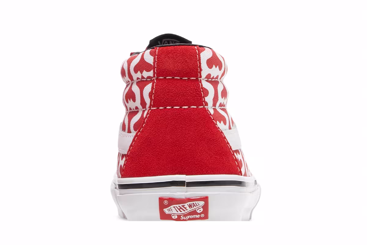 Supreme x Vans Grosso Mid Monogram S - Red, view 8