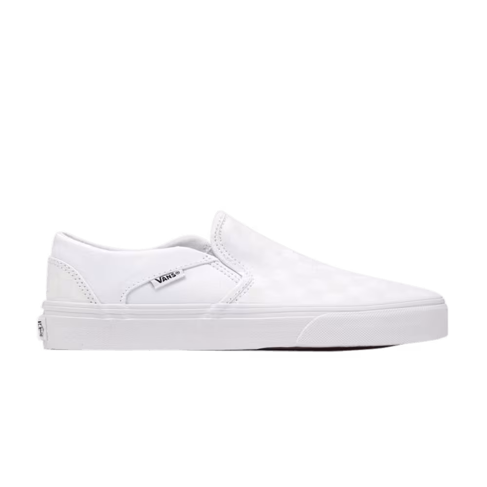 Vans Women's Asher White Checkerboard