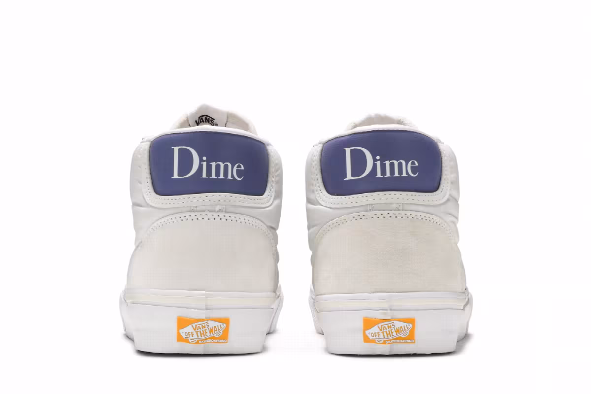 Dime x Vans Skate Mid Skool LTD Off White, view 7