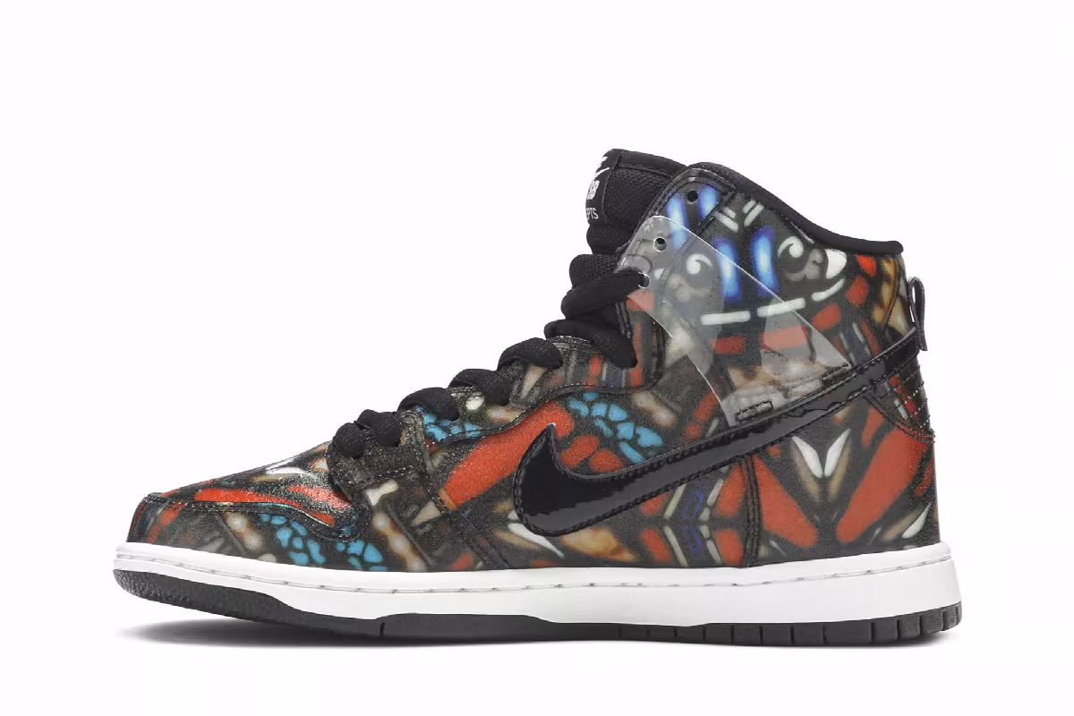 Concepts x Nike SB Dunk High Stained Glass, view 4